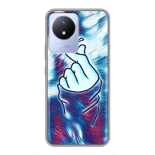 Чехол с принтом «Радужное сердце» для Vivo Y02