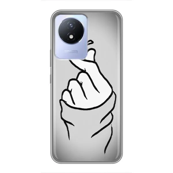 Чехол с принтом «Значок Love» для Vivo Y02