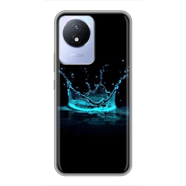 Чохол з принтом «Крапля корони» для Vivo Y02
