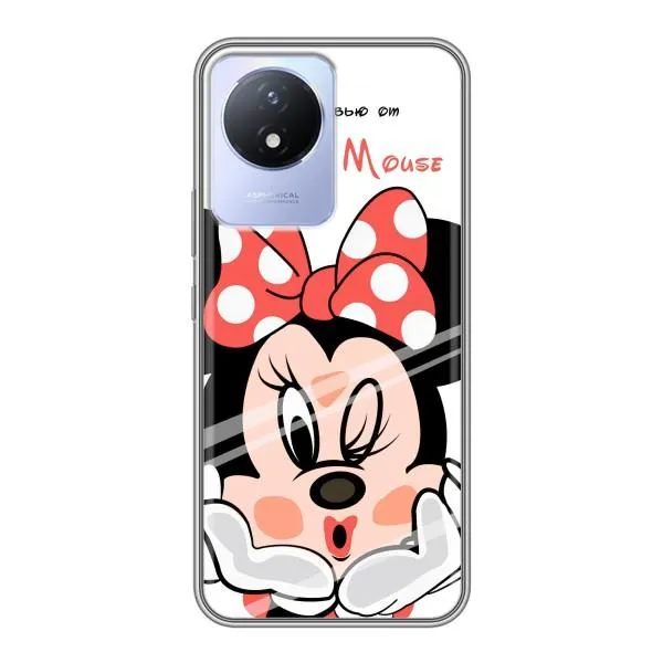 Чехол с принтом «Маус Минни» для Vivo Y02