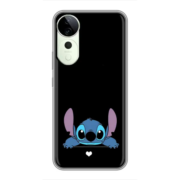 Чехол с принтом «Стич на черном» для Vivo Y04s