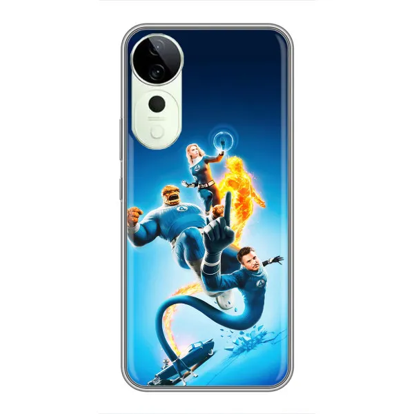 Чехол с принтом «Герои Фантастическая Четверка» для Vivo Y04s