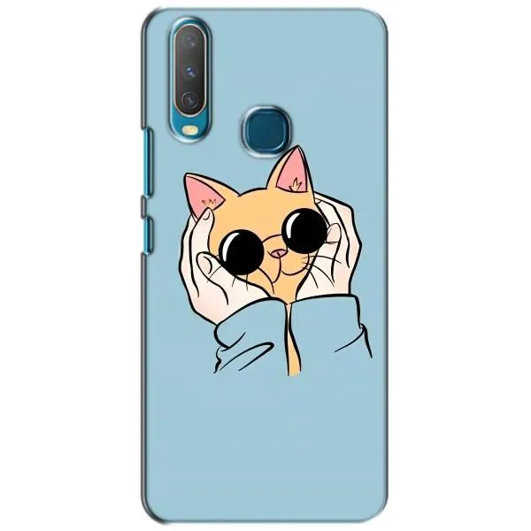 Чехол с принтом «Котик в очках» для Vivo Y15