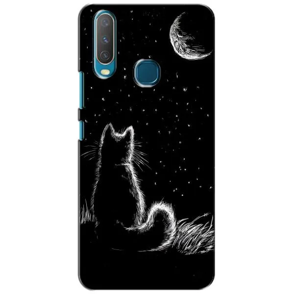 Чехол с принтом «Котик и луна» для Vivo Y15 Чехол с принтом «Котик и луна» для Vivo Y15