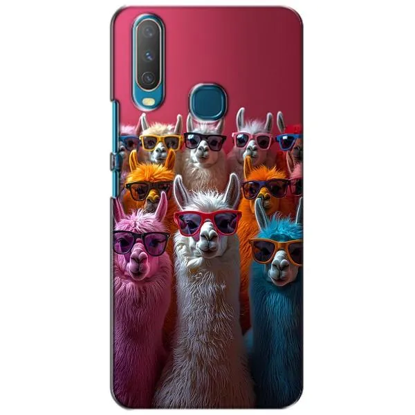 Чехол с принтом «Ламы в очках» для Vivo Y15