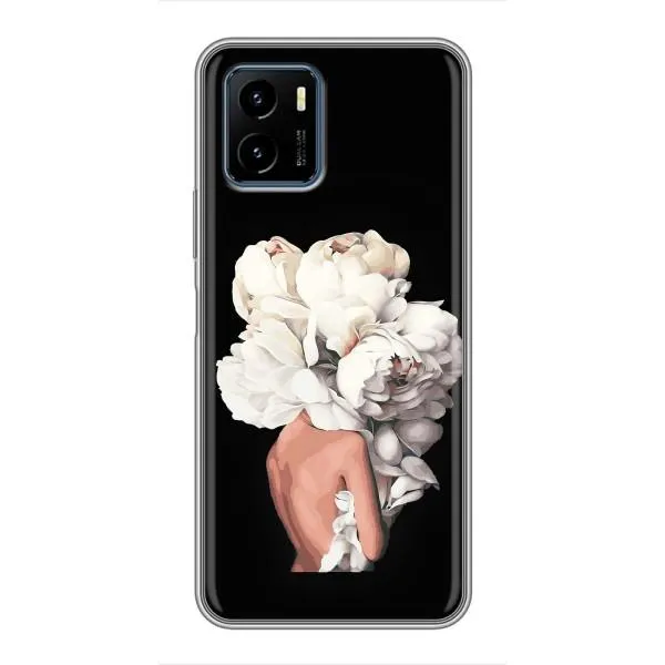 Чехол с принтом «Белые цветы» для Vivo Y15s