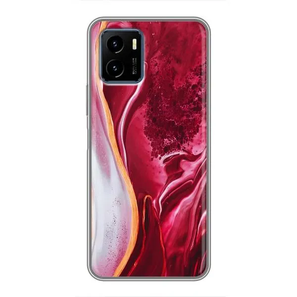 Чехол с принтом «Мрамор красный» для Vivo Y15s