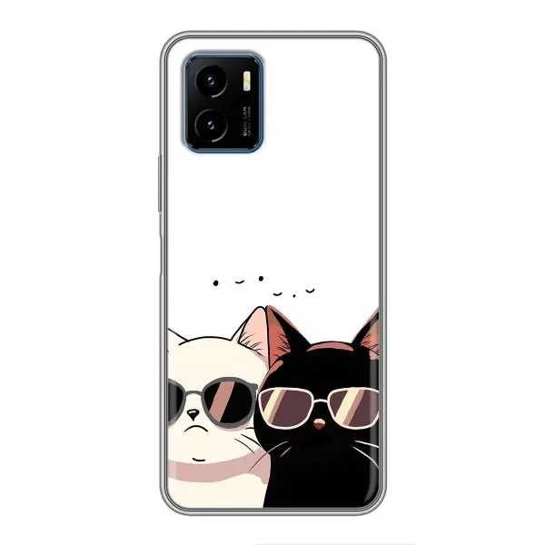 Чохол з принтом «Коти в окулярах» для Vivo Y15s Чохол з принтом «Коти в окулярах» для Vivo Y15s