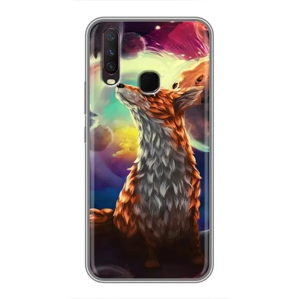 Чехол с принтом «Лисица в космосе» для Vivo Y17