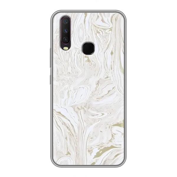 Чехол с принтом «Белый мрамор» для Vivo Y17