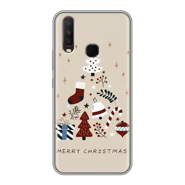 Чехол с принтом «Merry Christmas» для Vivo Y17
