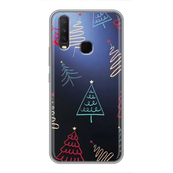 Чехол с принтом «Рождественские елки» для Vivo Y17