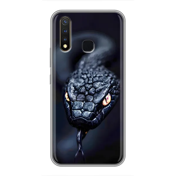 Чохол з принтом «Чорна змія» для Vivo Y19 Чохол з принтом «Чорна змія» для Vivo Y19