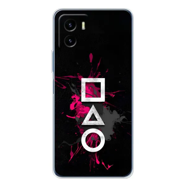 Чехол с принтом «Символы Игра кальмара» для Vivo Y19s Pro Чехол с принтом «Символы Игра кальмара» для Vivo Y19s Pro