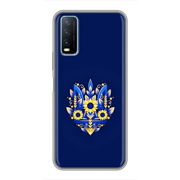 Чехол с принтом «Цветочный Герб» для Vivo Y20