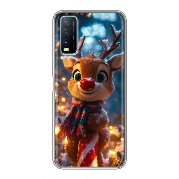 Чехол с принтом «Олень с шарфом» для Vivo Y20 Чехол с принтом «Олень с шарфом» для Vivo Y20