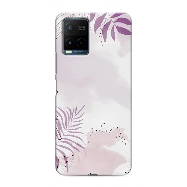 Чехол с принтом «Фиолетовые листья» для Vivo Y21 / Y21s