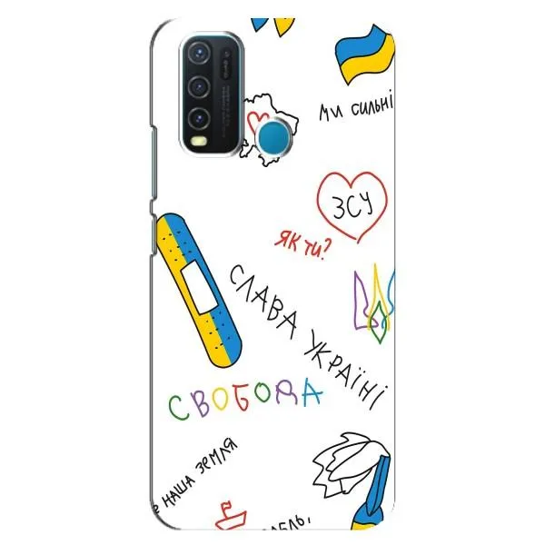 Чехол с принтом «Стикер» для Vivo Y30