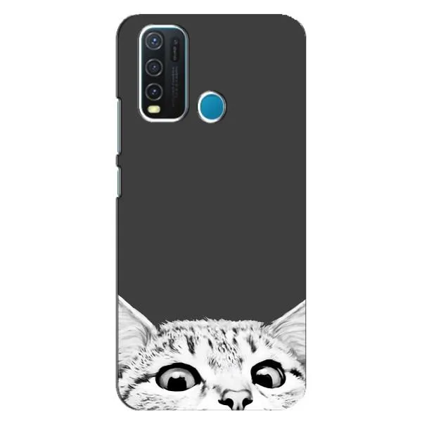 Чехол с принтом «Выглядывает кот» для Vivo Y30