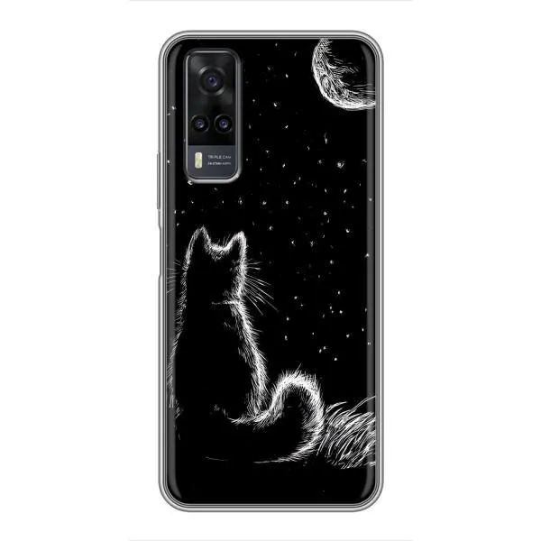 Чехол с принтом «Котик и луна» для Vivo Y31 Чехол с принтом «Котик и луна» для Vivo Y31