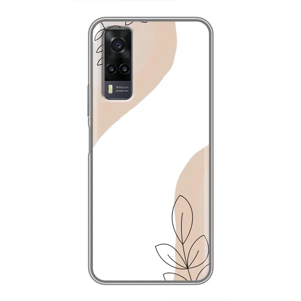 Чехол с принтом «Нюдовая веточка абстракция» для Vivo Y31