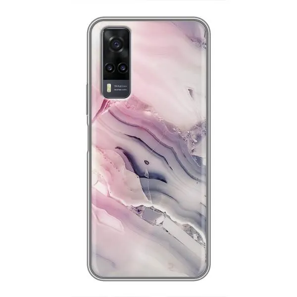 Чохол з принтом «Пурпурний Мрамор» для Vivo Y31