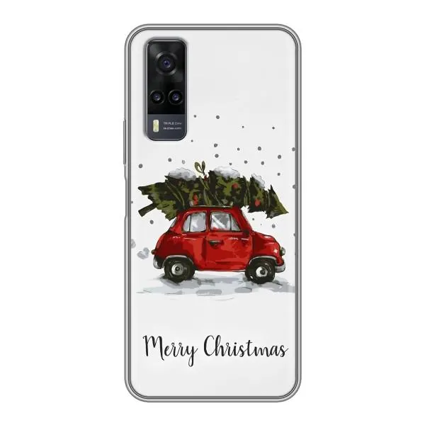 Чехол с принтом «Машина с елкой» для Vivo Y31