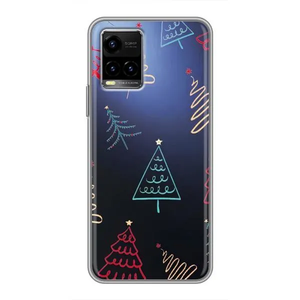 Чехол с принтом «Рождественские елки» для Vivo Y33s