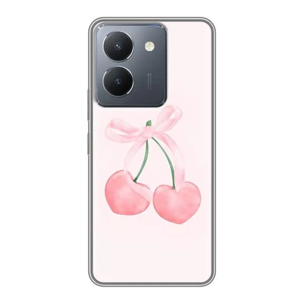 Чехол с принтом «Розовые вишни» для Vivo Y36