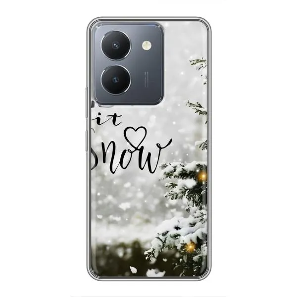Чехол с принтом «Let it snow» для Vivo Y36