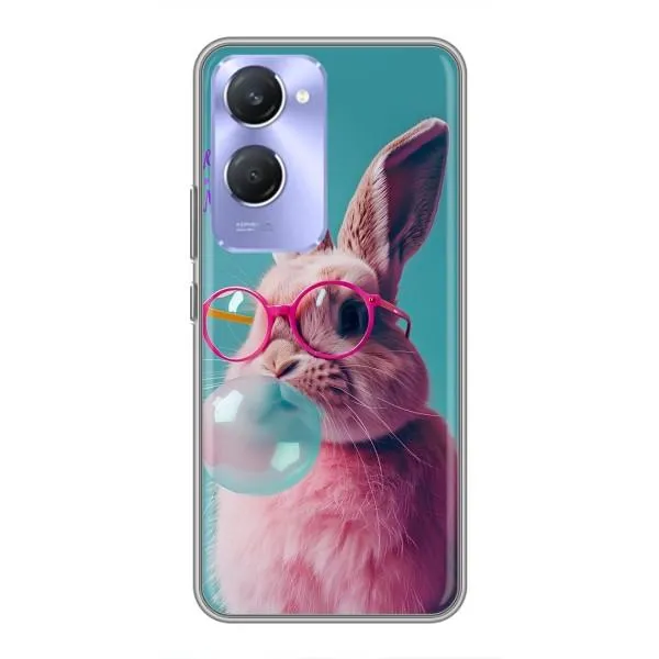 Чехол с принтом «Кролик в очках» для Vivo Y36c