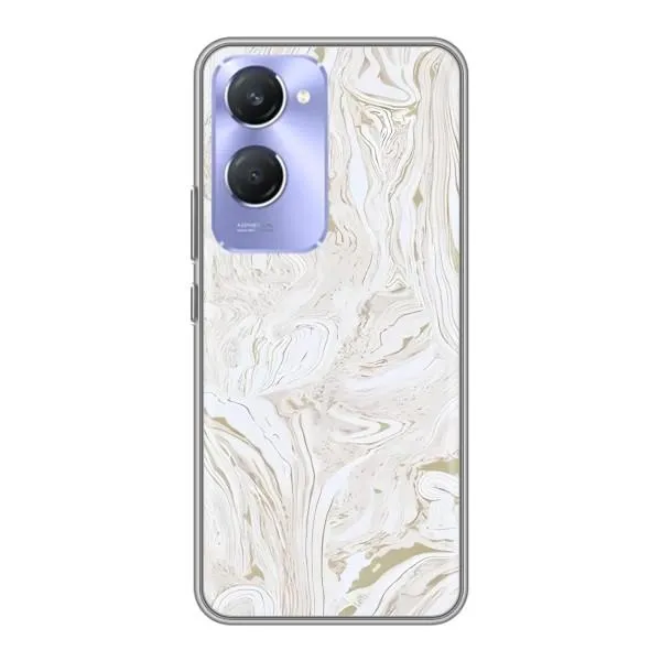 Чехол с принтом «Белый мрамор» для Vivo Y36c