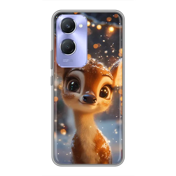 Чехол с принтом «Олененок среди гирлянд» для Vivo Y36c Чехол с принтом «Олененок среди гирлянд» для Vivo Y36c