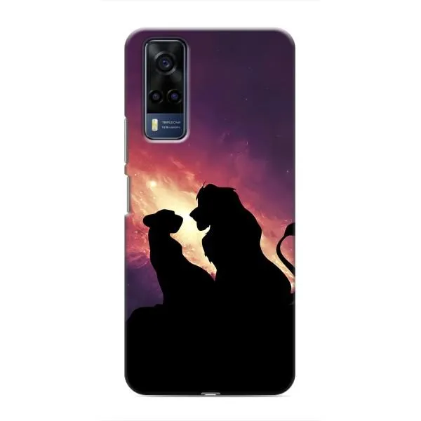 Чехол с принтом «Силуэт Симба и Налу» для Vivo Y53S