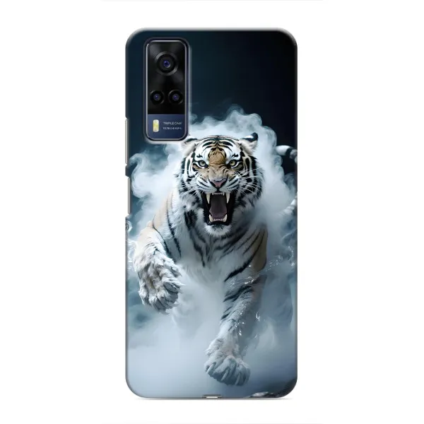 Чехол с принтом «Белый тигр в дыму» для Vivo Y53S Чехол с принтом «Белый тигр в дыму» для Vivo Y53S