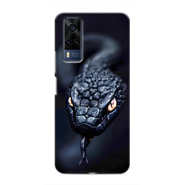 Чехол с принтом «Черная змея» для Vivo Y53S Чехол с принтом «Черная змея» для Vivo Y53S