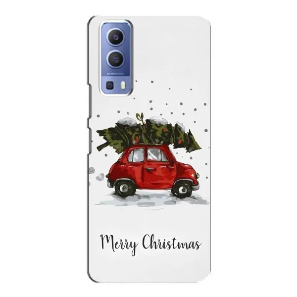 Чехол с принтом «Машина с елкой» для Vivo Y72