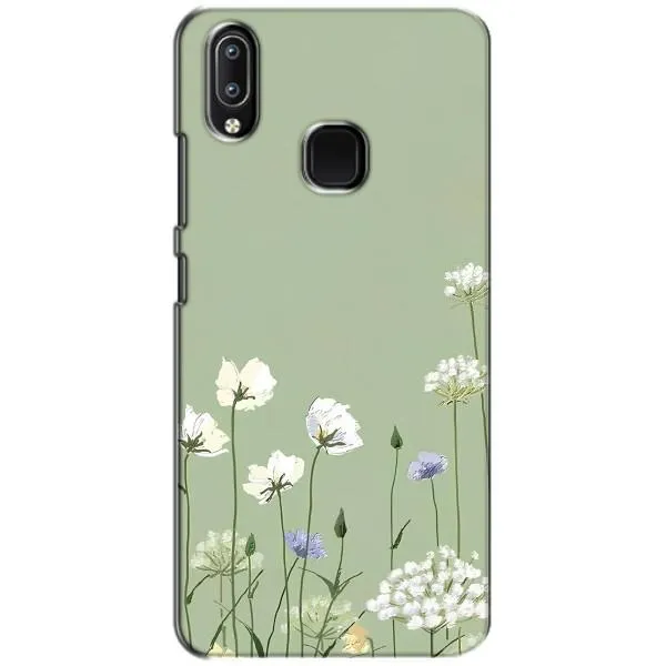 Чехол с принтом «Цветы на зеленом» для Vivo Y93 Lite