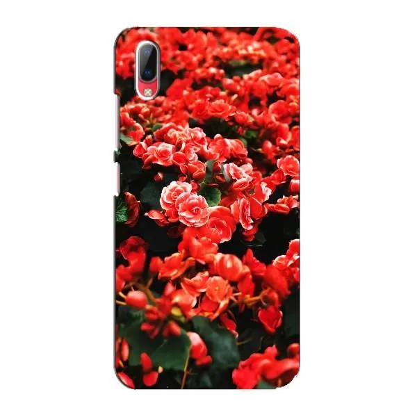 Чехол с принтом «Цветы красные» для Vivo Y93 / Y93S