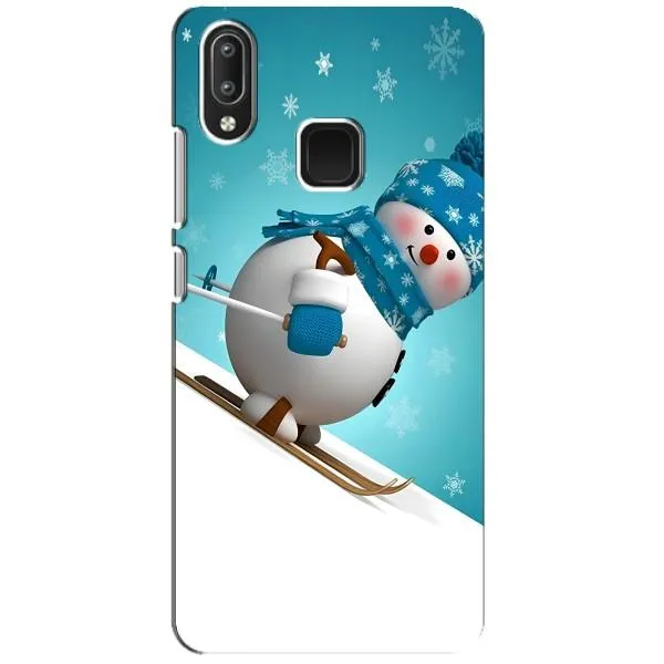 Чехол с принтом «Снеговик на лыжах» для Vivo Y95