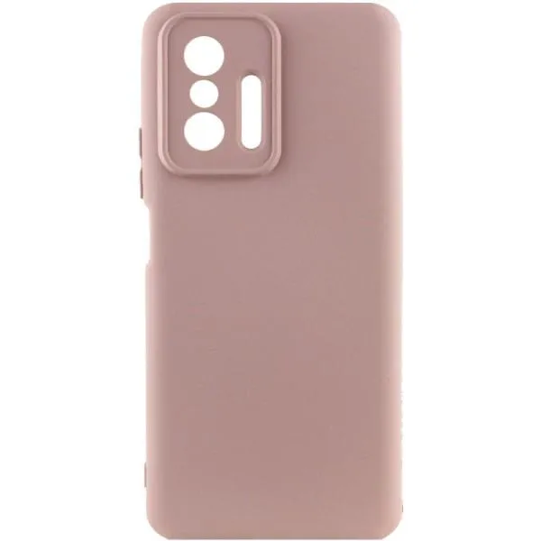 Чохол TPU GETMAN Liquid Silk Full Camera для Xiaomi 11T / 11T Pro — Рожевий — фото 1