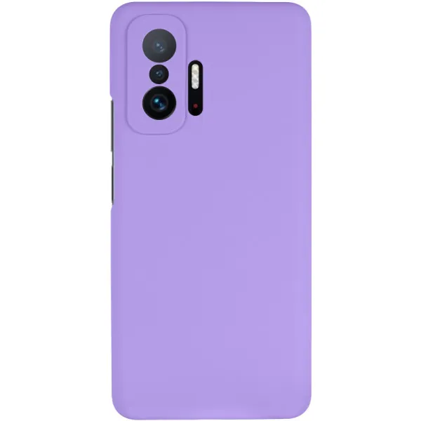 Чехол Silicone Cover Lakshmi Full Camera (AAA) для Xiaomi 11T / 11T Pro — Сиреневый — фото 1