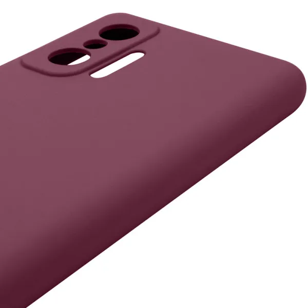 Чохол Silicone Cover Lakshmi Full Camera (AAA) для Xiaomi 11T / 11T Pro — Бордовий — фото 4