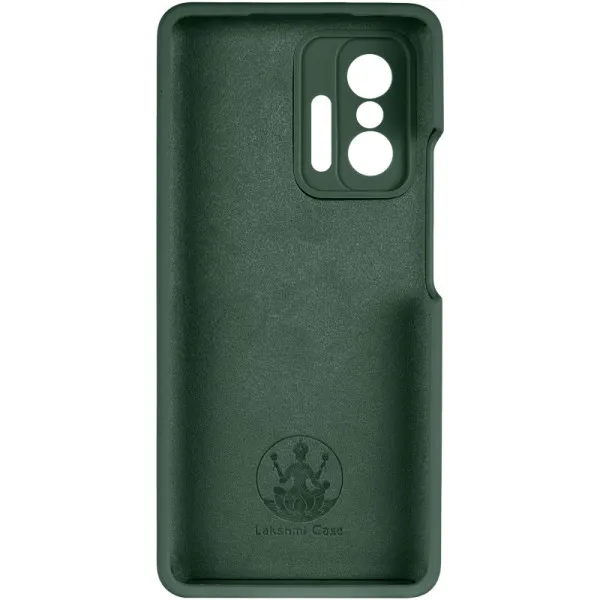 Чехол Silicone Cover Lakshmi Full Camera (AAA) для Xiaomi 11T / 11T Pro — Зеленый — фото 3