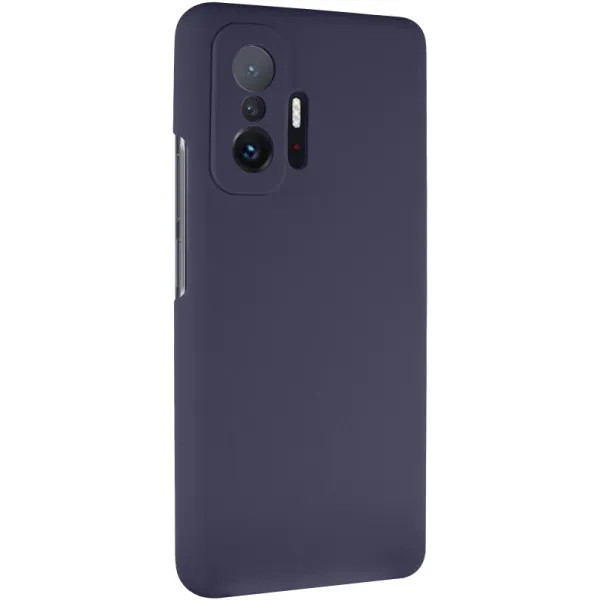 Чехол Silicone Cover Lakshmi Full Camera (AAA) для Xiaomi 11T / 11T Pro — Темно-синий — фото 1