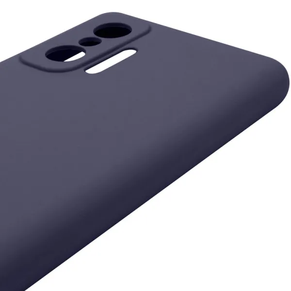 Чехол Silicone Cover Lakshmi Full Camera (AAA) для Xiaomi 11T / 11T Pro — Темно-синий — фото 4