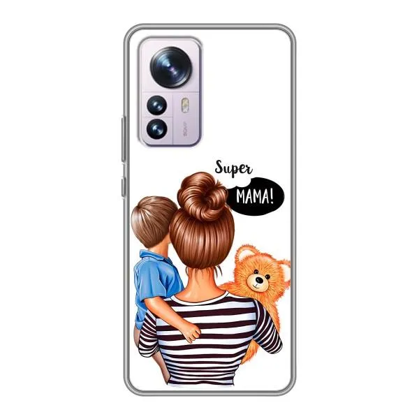 Чехол с принтом «Мама с сыном» для Xiaomi 12 / 12X Чехол с принтом «Мама с сыном» для Xiaomi 12 / 12X