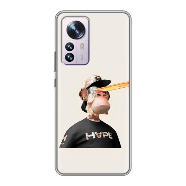 Чохол з принтом «мавпа NFT в окулярах» для Xiaomi 12 / 12X