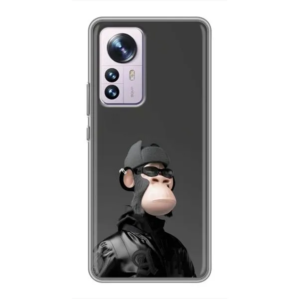 Чохол з принтом «стильна мавпа NFT» для Xiaomi 12 / 12X