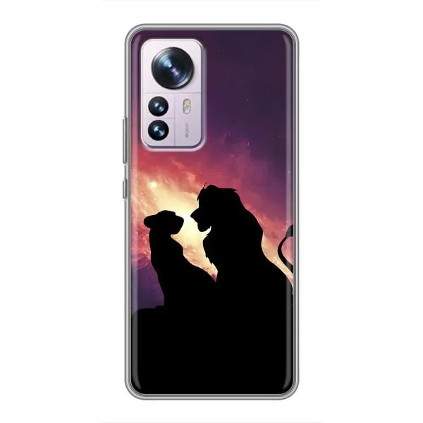 Чехол с принтом «Силуэт Симба и Налу» для Xiaomi 12 / 12X Чехол с принтом «Силуэт Симба и Налу» для Xiaomi 12 / 12X